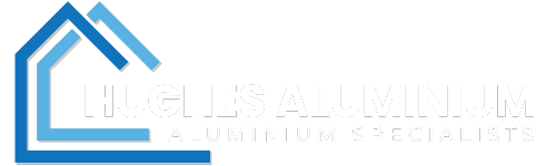 Hughes Aluminium Logo White